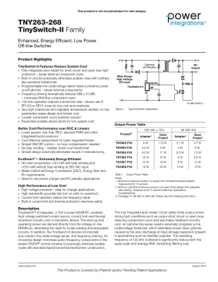 Интегрална схема TNY265PN DIP-8