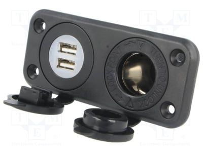 Букса ADAPTER A13-142194BPD-BB3 2xUSB