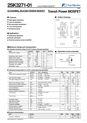 Транзистор 2SK3271 TO-3P