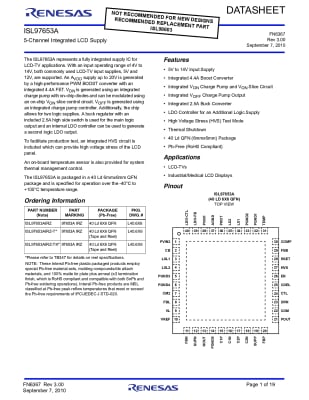 Интегрална схема  ISL97653AIRZ QFN-40