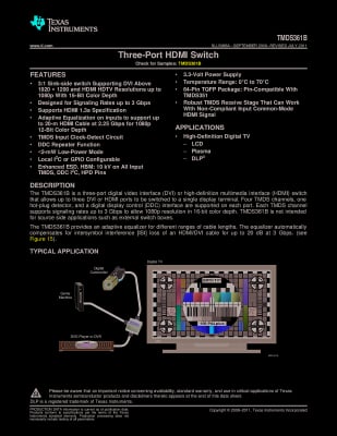 Интегрална схема TMDS361B TFQP-64