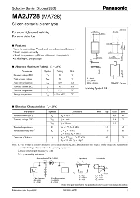 Диод MA728TW    SMD