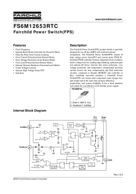 Интегрална схема FS6M12653RTC TO-220F-5L