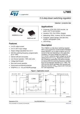 Интегрална схема L7985A HSOP-8
