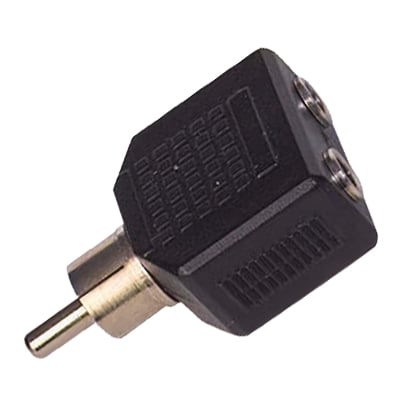 Букса NH-553N ADAPTER 2x3.5 STEREO JACK-1RCA MALE