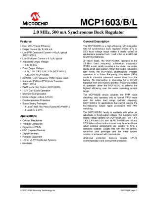 Интегрална схема MCP1603T