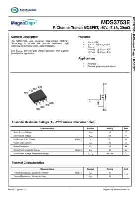 Транзистор MDS3753E SO-8