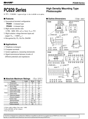 Интегрална схема PC829 DIP-6