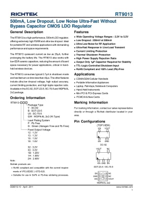 Интегрална схема RT9013-30GB									\n SOT-23-5