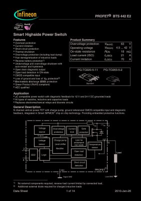 Транзистор BTS442E2 TO-263-5