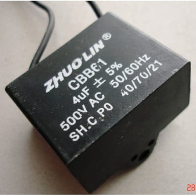 Кондензатор неполярен 4MF 450V AC 50 60HZ CBB61
