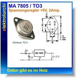 Интегрална схема  LM7805    TO-3