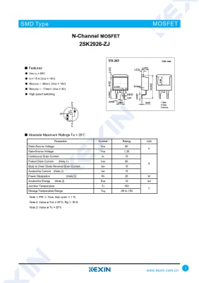 Транзистор 2SK2926-ZJ