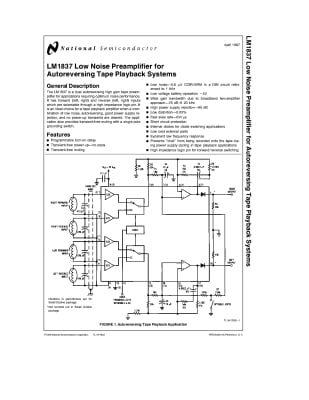 Интегрална схема LM1837N DIP-18