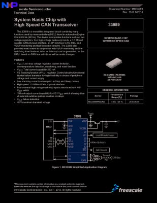Интегрална схема MCZ33989GE SOIC-28