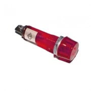 Индикаторна лампа М10, 220VAC NEON, ЧЕРВЕНА