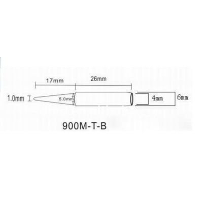 Човка за поялник  900M T-B