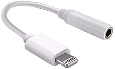 Преходник адаптер от Lightning към Lightning + AUX/f/ 3.5mm