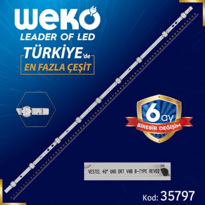 Диодна лента 1 бр/pc  40 INCH UHD DRT VNB B-TYPE REV02 LED495