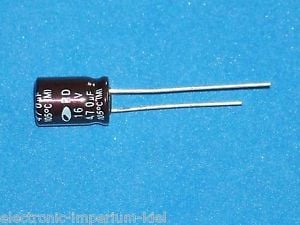 Кондензатор електр. 470MF 16V 105\'C