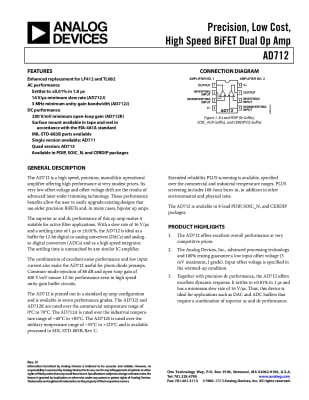 Интегрална схема  AD712JNZ DIP-8