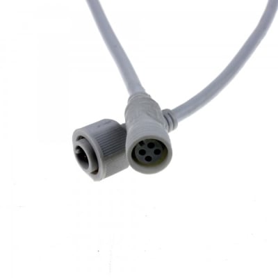Waterproof 4 Pins 0.5mm Female + Male Connector Cable