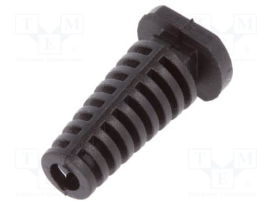 FIX-4.0X25-PRO Strain relief; Øhole: 4mm; elastomer; black; L: 25mm