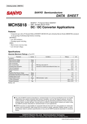 Транзистор MCH5818 SOT-163