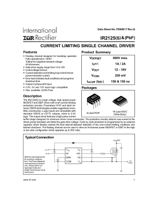 Интегрална схема  IR2125 DIP-8