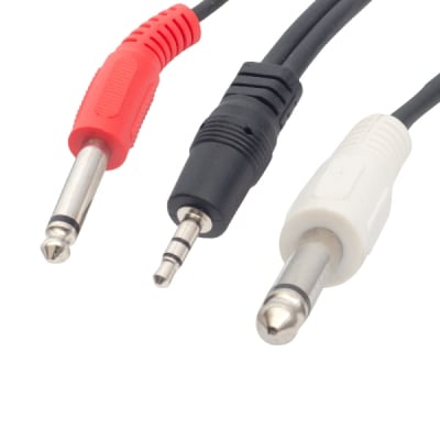Кабел с накр. 3.5 Str-2x6.3 mono Jack 5m