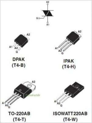 Тиристор T405-600T IPAK