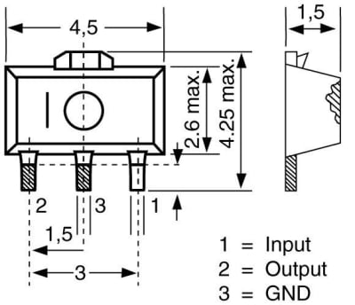 Интегрална схема  TA78L10F-SMD