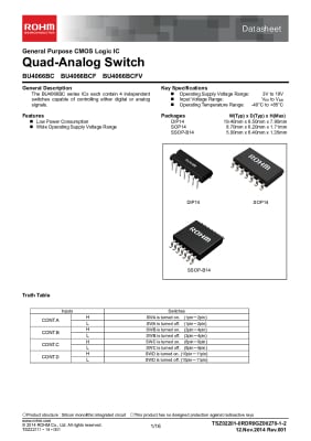 Интегрална схема BU4066BC DIP-14