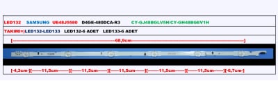 Диодни ленти комплект 12 бр/pcs D4GE-480DCA-R3 (DCB) set50084