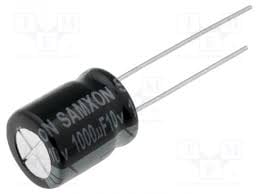 Кондензатор електр 1000MF 10V  85\'C