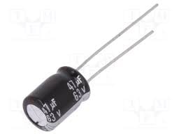 Кондензатор електр.47MF 63V 105\'C