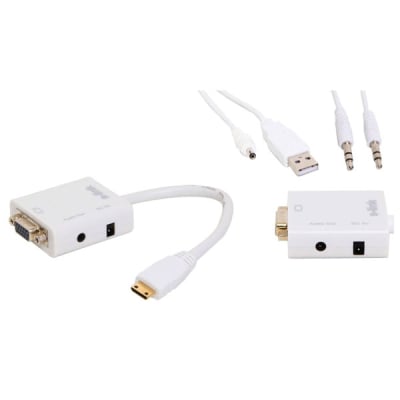 КОНВЕРТОР Mini HDMI To VGA+Audio SL-MHVS15