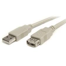 Кабел USB удължител - USB A мъжко - USB A женско 1.5m силиконов