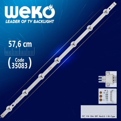 Диодна лента 1 бр/pc  55\" V14 SLIM DRT REV0.0 1 R1-TYPE   6916L-1630A LED18