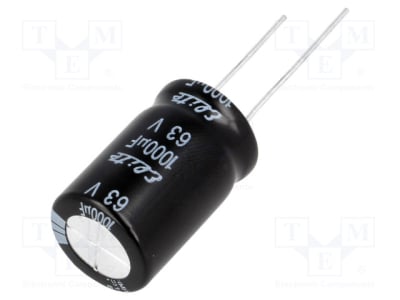 Кондензатор електр 1000MF 63V 105\'C