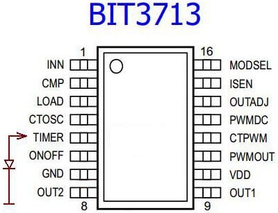 Интегр. схема BIT3713 SO-16