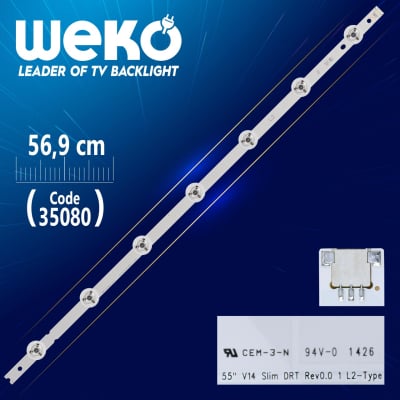 Диодна лента 1 бр/pc  55\" V14 SLİM DRT REV0.0 1 L2-TYPE 6916L-1741A  led15