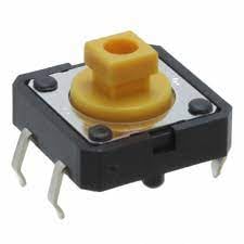 Бутон 4P 12x12 h7.5mm  пъпка 4mm B3F-1052
