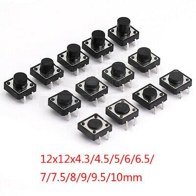 Бутон 4P 12x12 h3.5mm  пъпка 0mm