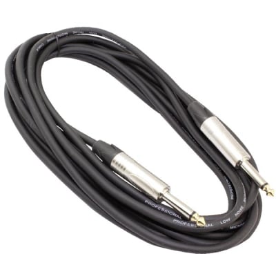 Кабел екраниран с накрайници моножак мъжки 6.3mm x 2