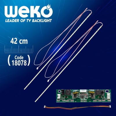 Диодни ленти универсални 2 бр.32\" UNİVERSAL E-LED 60 (7020) 350MM
