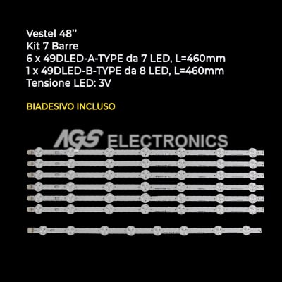 Диодни ленти комплект7 бр/pcs  48DLED VNB N3_CEM3 set-7pcs