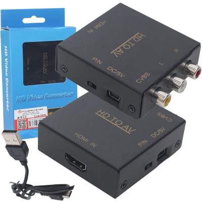 КОНВЕРТЕР мет.кутия  HDMI to RCA   pm-33523
