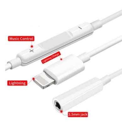 Преходник от 3.5мм към IPHONE / LIGHTING MH-020;JH-014