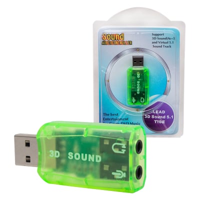 AUDIO ADAPTER support 3d sound CARD5.1 USB TO 3.5mm JACK STEREO